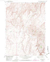 Bear Mountain 1951 topographic map thumbnail