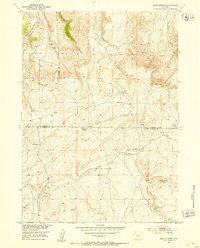 Bear Spring 1951 topographic map thumbnail