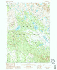 Beartooth Butte 1989 topographic map thumbnail