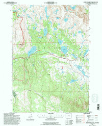 Beartooth Butte 1991 topographic map thumbnail
