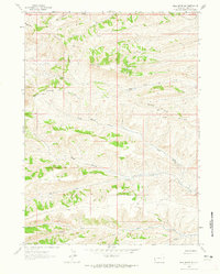 Bell Butte NE 1962 topographic map thumbnail