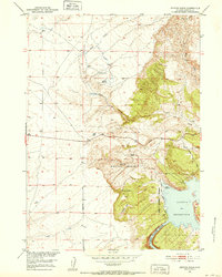 Benton Basin 1951 topographic map thumbnail