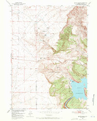Benton Basin 1951 topographic map thumbnail