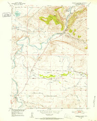 Bessemer Mountain 1951 topographic map thumbnail