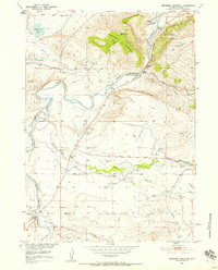 Bessemer Mountain 1951 topographic map thumbnail