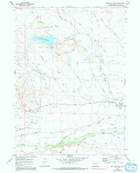 Big Piney West 1970 topographic map thumbnail