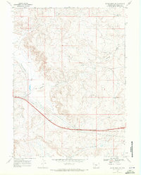 Bitter Creek NW 1968 topographic map thumbnail