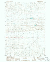 Black Rock Flat West 1986 topographic map thumbnail