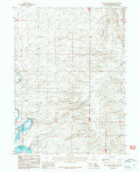 Blacks Fork Bridge 1987 topographic map thumbnail