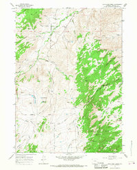 Blue Nose Creek 1964 topographic map thumbnail