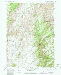 Blue Nose Creek 1964 topographic map thumbnail