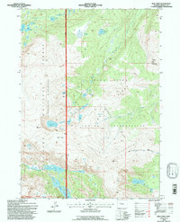 Bob Lakes 1991 topographic map thumbnail
