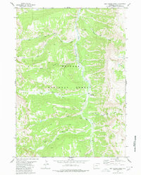 Box Canyon Creek 1980 topographic map thumbnail