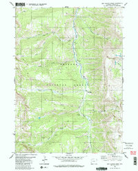 Box Canyon Creek 1980 topographic map thumbnail