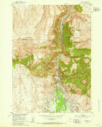 Boysen 1951 topographic map thumbnail