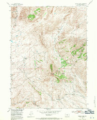 Bradley Peak 1953 topographic map thumbnail