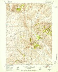 Bradley Peak 1953 topographic map thumbnail