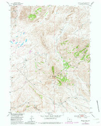 Bradley Peak 1953 topographic map thumbnail