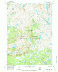 Bridger Lakes 1968 topographic map thumbnail
