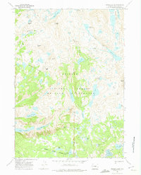 Bridger Lakes 1968 topographic map thumbnail