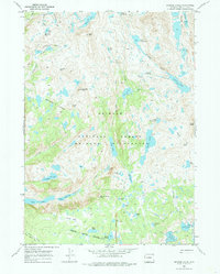 Bridger Lakes 1968 topographic map thumbnail