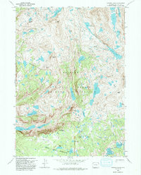 Bridger Lakes 1968 topographic map thumbnail
