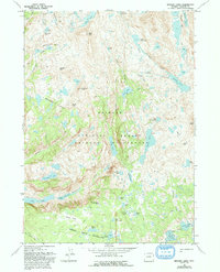 Bridger Lakes 1968 topographic map thumbnail