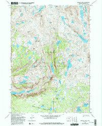Bridger Lakes 1968 topographic map thumbnail