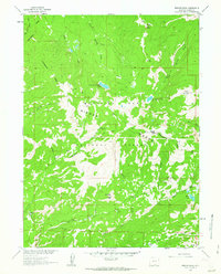 Bridger Peak 1961 topographic map thumbnail