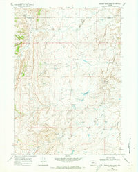 Broken Horn Creek 1968 topographic map thumbnail