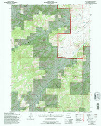 Buck Peak 1992 topographic map thumbnail