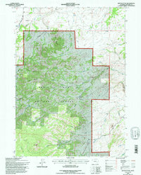 Buffalo Peak 1992 topographic map thumbnail
