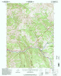 Bull Creek 1996 topographic map thumbnail