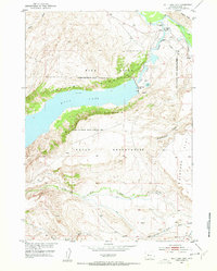 Bull Lake East 1951 topographic map thumbnail