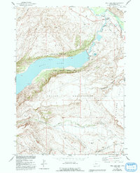 Bull Lake East 1951 topographic map thumbnail