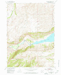 Bull Lake West 1952 topographic map thumbnail