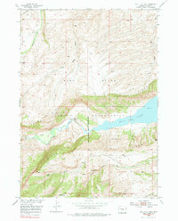 Bull Lake West 1952 topographic map thumbnail