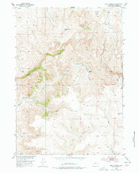 Bull Mountain 1952 topographic map thumbnail