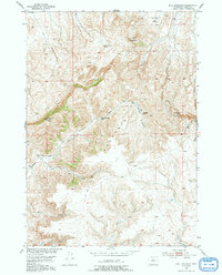 Bull Mountain 1952 topographic map thumbnail