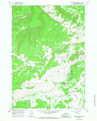 Burgess Junction 1964 topographic map thumbnail