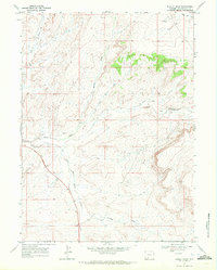 Burley Draw 1968 topographic map thumbnail