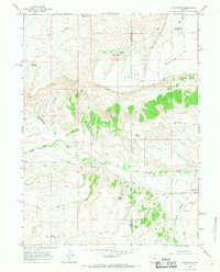 Burntfork 1964 topographic map thumbnail