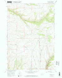 Bush Butte 1960 topographic map thumbnail