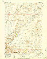 Buzzard Ranch 1953 topographic map thumbnail