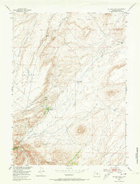 Buzzard Ranch 1953 topographic map thumbnail