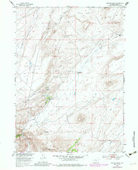 Buzzard Ranch 1953 topographic map thumbnail