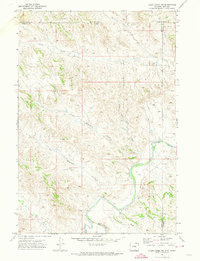 Cabin Creek NE 1971 topographic map thumbnail
