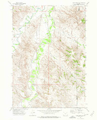 Cabin Creek SE 1971 topographic map thumbnail