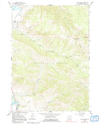 Cache Creek 1965 topographic map thumbnail