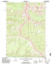 Canoe Lake 1991 topographic map thumbnail
